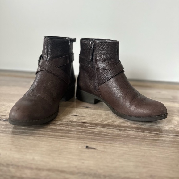 Cole Haan Brown Leather Ankle Boots - Picture 7 of 9